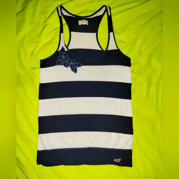 Hollister Tops - 💯💯Hollister striped tank top size small